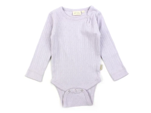 Petit Piao light lavender body pointelle